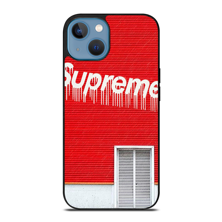 SUPREME MELTED RED HOUSE iPhone 13 Case Cover