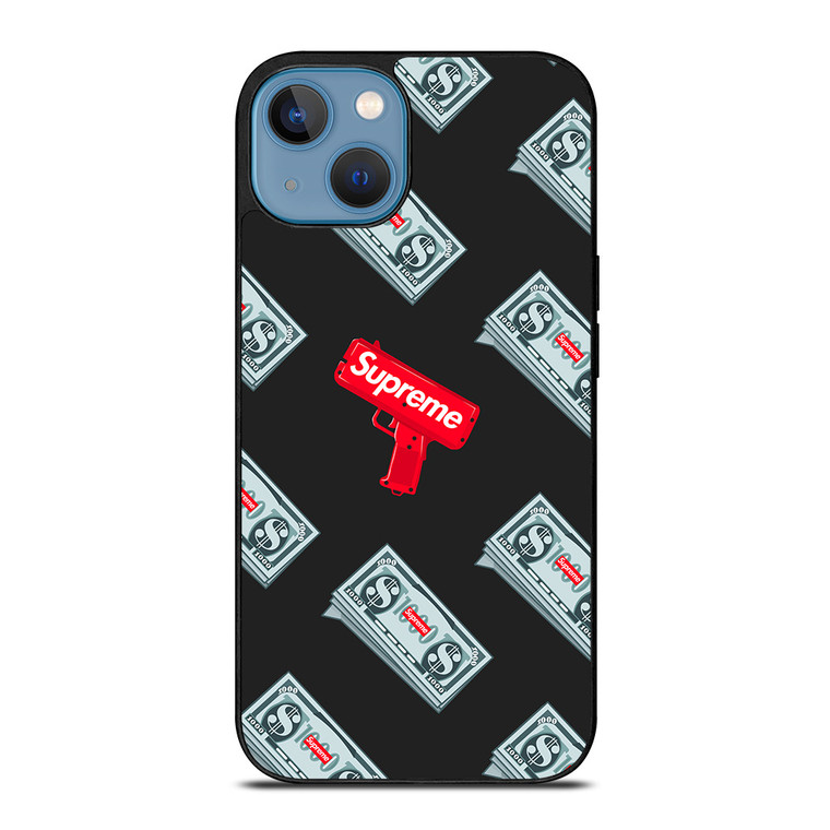 SUPREME MONEY GUN iPhone 13 Case Cover
