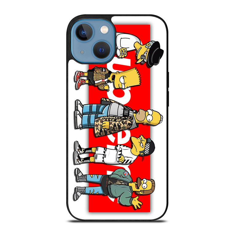 THE SIMPSONS SUPREME HYPEBEAST iPhone 13 Case Cover