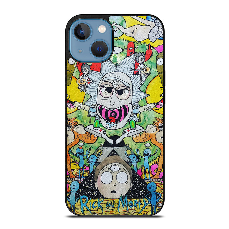 TRIPPY RICK AND MORTY iPhone 13 Case Cover