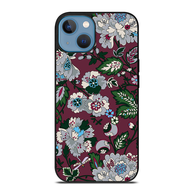 VERA BRADLEY BORDEAUX BLOOMS iPhone 13 Case Cover VERA BRADLEY BORDEAUX BLOOMS iPhone 13 Case Cover