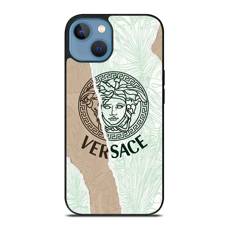 VERSACE LOGO PALM LEAVES iPhone 13 Case Cover