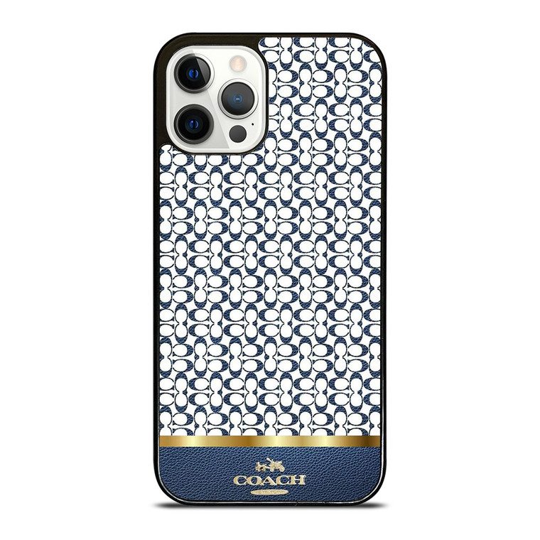 COACH NEW YORK LOGO BLUE ICON iPhone 12 Pro Case Cover