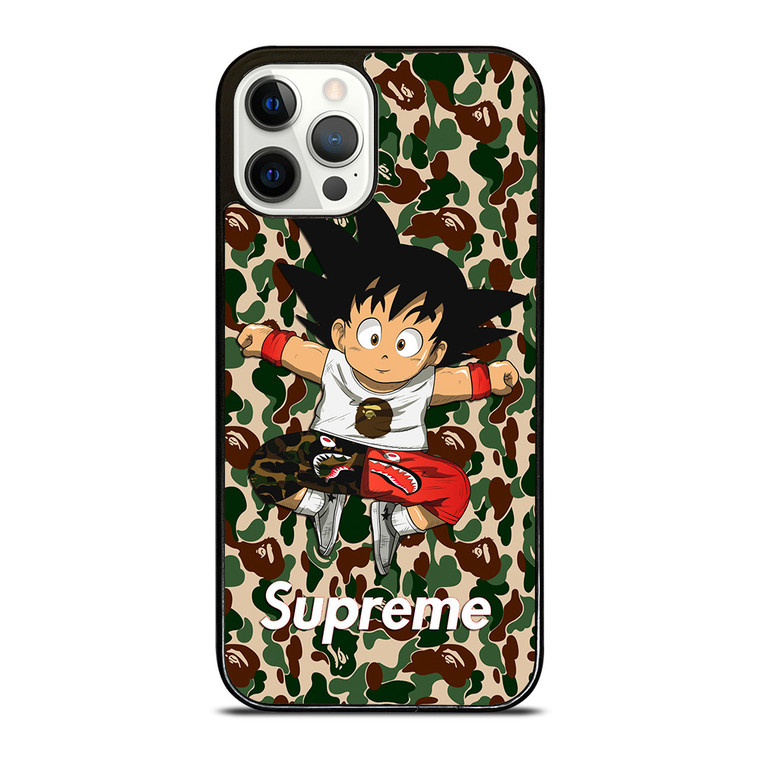 GOKU SUPREME BAPE SHARK CAMO iPhone 12 Pro Case Cover
