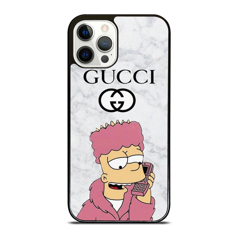 GUCCI BART SIMPSONS MARBLE iPhone 12 Pro Case Cover