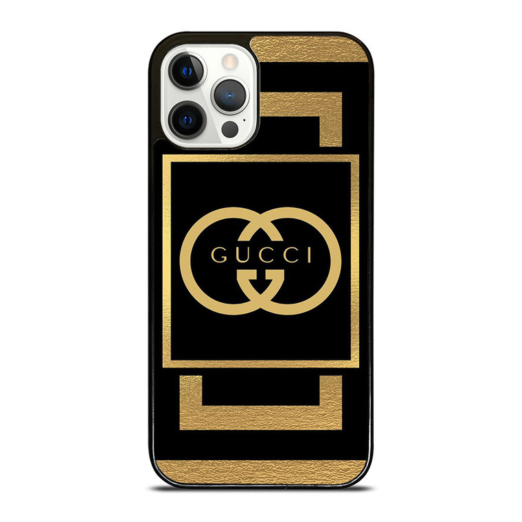 GUCCI LOGO GOLD iPhone 12 Pro Case Cover