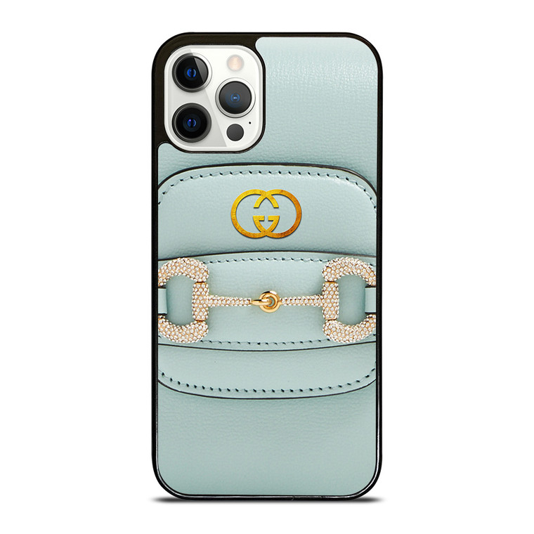 GUCCI LOGO LIGHT BLUE iPhone 12 Pro Case Cover