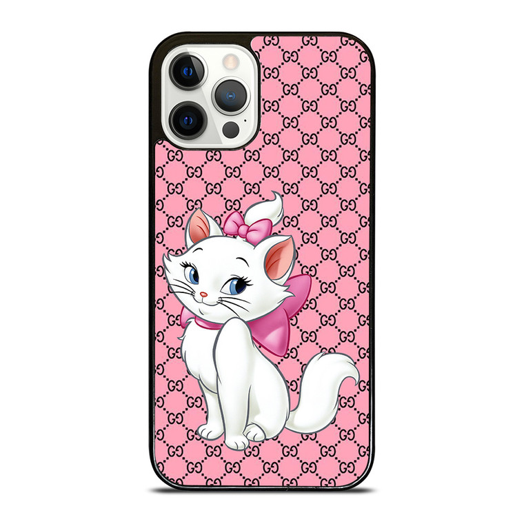 GUCCI LOGO PATTERN ARISTOCAT MARIE DISNEY iPhone 12 Pro Case Cover