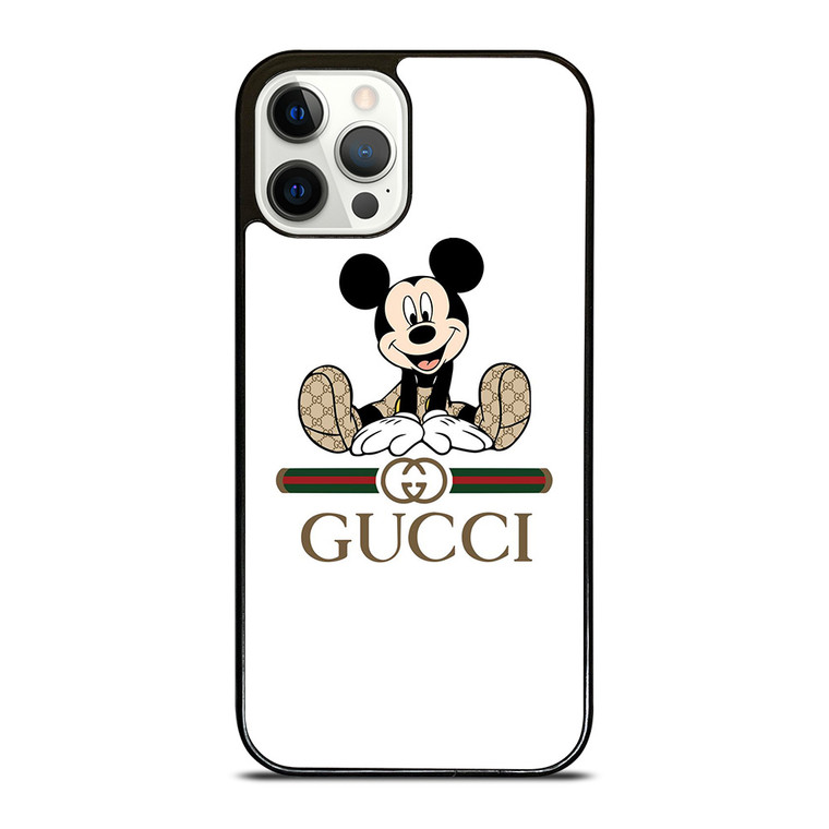 GUCCI LOGO X MICKEY MOUSE DISNEY iPhone 12 Pro Case Cover