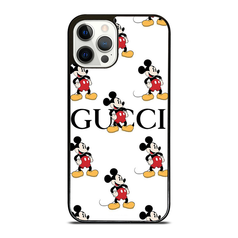 GUCCI MICKEY MOUSE DISNEY PATTERN iPhone 12 Pro Case Cover