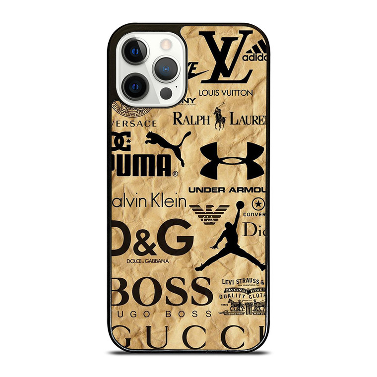 GUCCI NIKE VERSACE LOUIS VUITTON LV DIOR GOLDEN LOGO iPhone 12 Pro Case Cover
