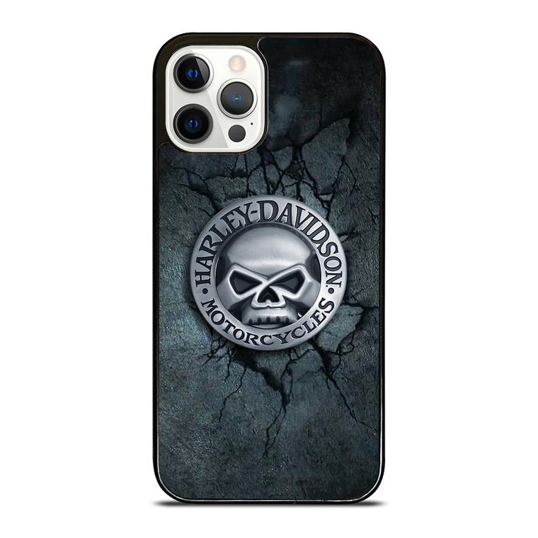 HARLEY DAVIDSON MOTORCYCLE SKULL iPhone 12 Pro Case Cover