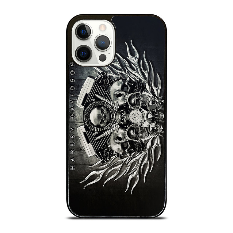 HARLEY DAVIDSON SKULL ENGINE iPhone 12 Pro Case Cover