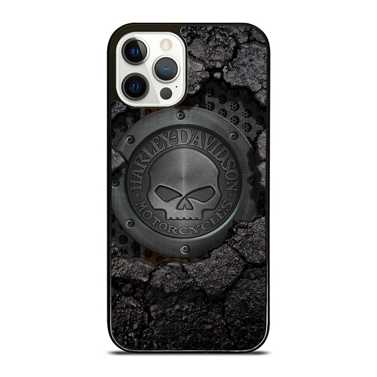 HARLEY DAVIDSON SKULL LOGO iPhone 12 Pro Case Cover