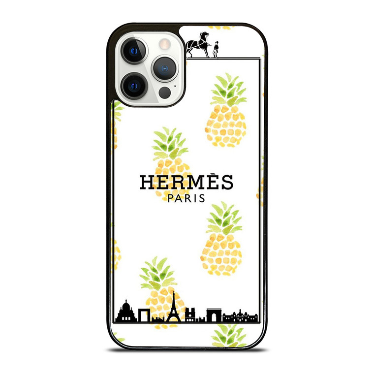 HERMES PARIS PINEAPPLE iPhone 12 Pro Case Cover