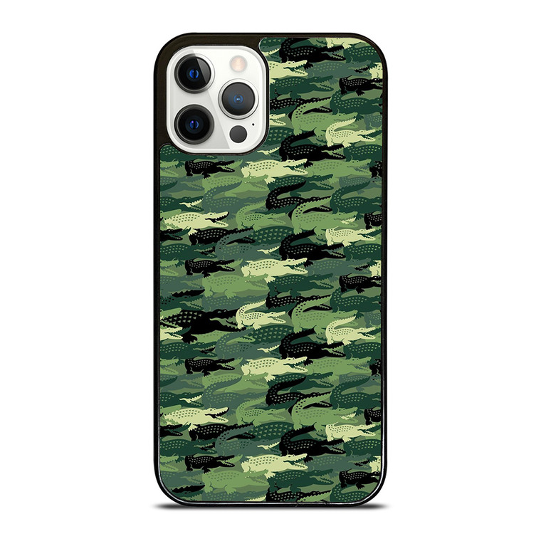 LACOSTE CAMO LOGO iPhone 12 Pro Case Cover