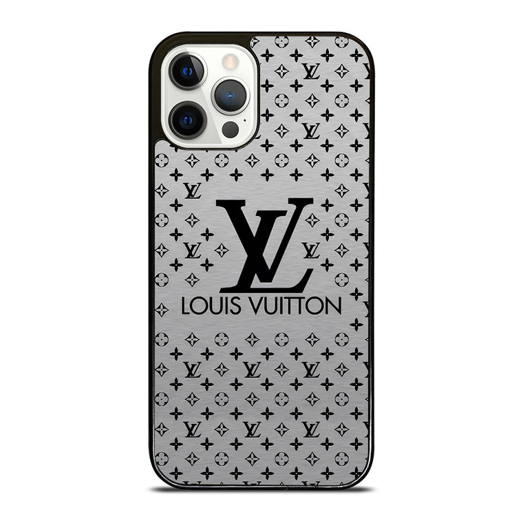LOUIS VUITTON LV LOGO GRAY iPhone 12 Pro Case Cover