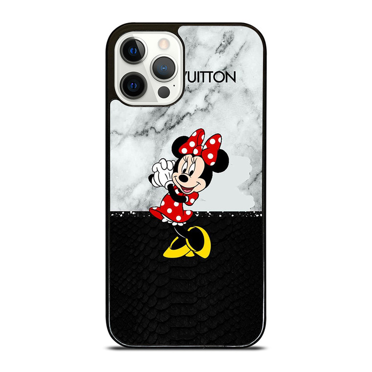 LOUIS VUITTON LV X MINNIE MOUSE DISNEY SNAKE MARBLE iPhone 12 Pro Case Cover