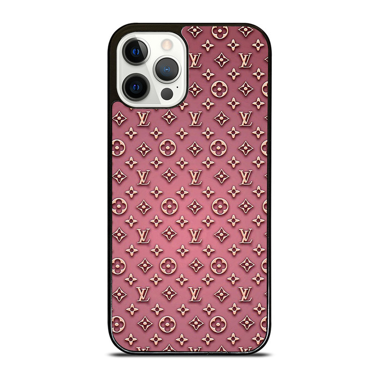 LOUIS VUITTON PATERN LOGO PINK iPhone 12 Pro Case Cover