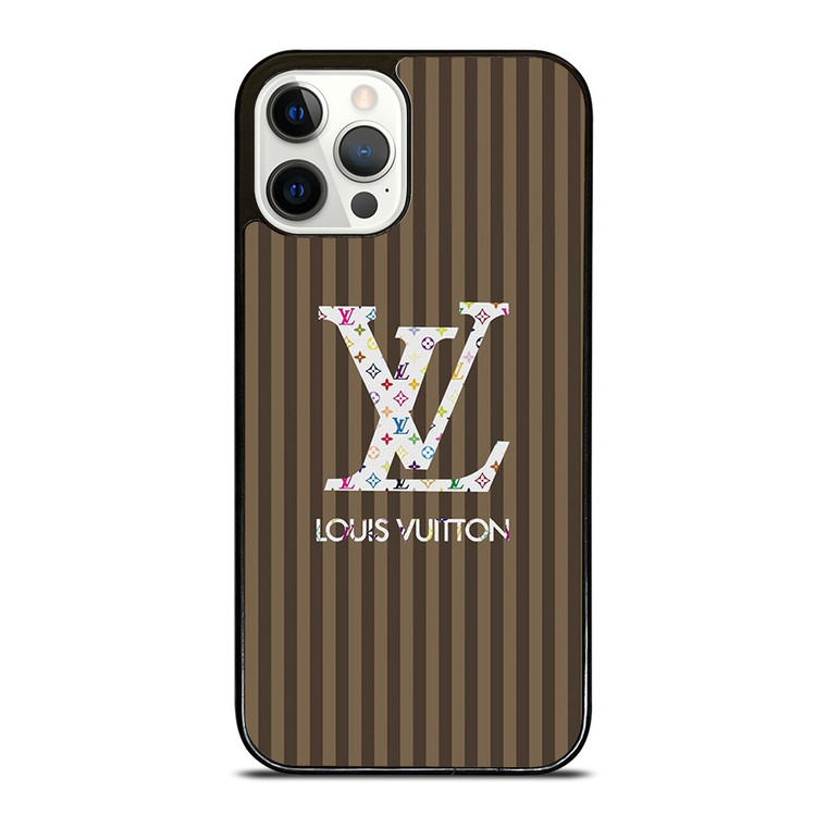 LOUS VUITTON LOGO LV BROWN STRIPES ICON iPhone 12 Pro Case Cover