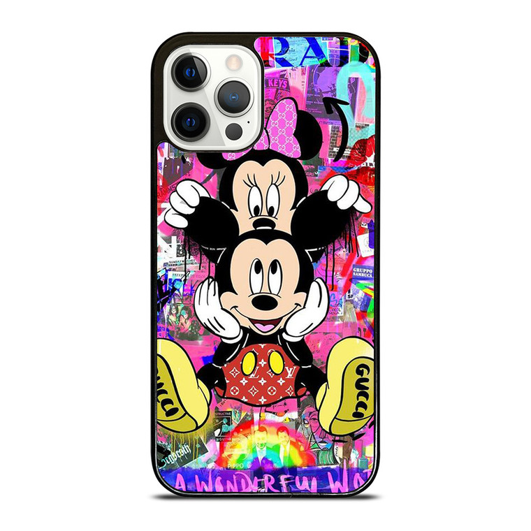 MICKEY MINNIE MOUSE DISNEY GUCCI PRADA OFF WHITE NIKE iPhone 12 Pro Case Cover MICKEY MINNIE MOUSE DISNEY GUCCI PRADA OFF WHITE NIKE iPhone 12 Pro Case Cover