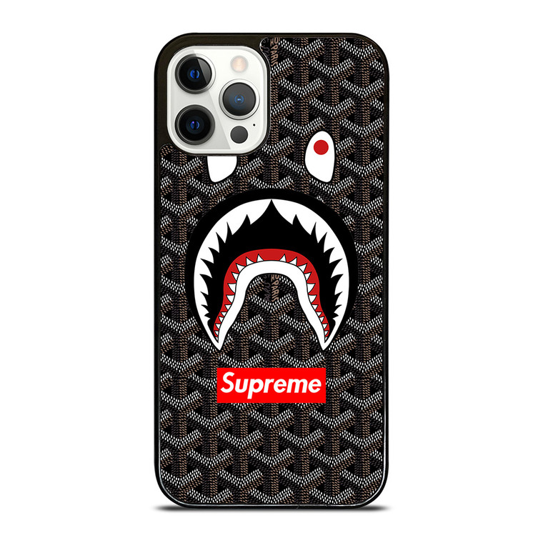 SUPREME BAPE SHARK GOYART iPhone 12 Pro Case Cover