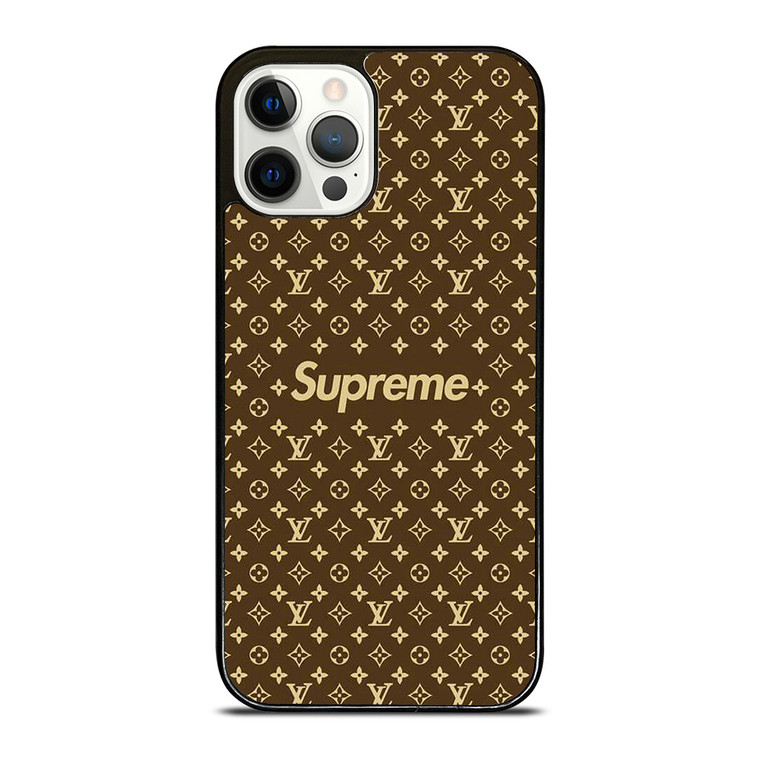 SUPREME BROWN PATTERN NEW iPhone 12 Pro Case Cover