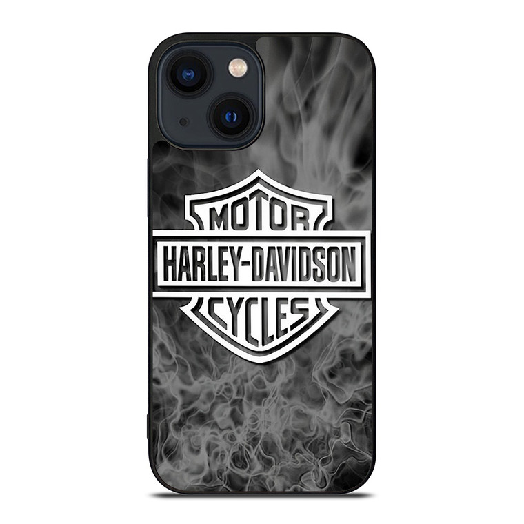 HARLEY DAVIDSON MOTORCYCLES SMOKE LOGO  iPhone 14 Plus Case Cover