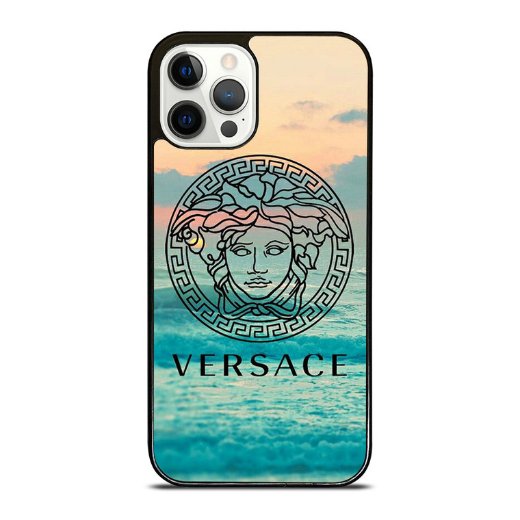VERSACE LOGO BLUE SEA ICON iPhone 12 Pro Case Cover