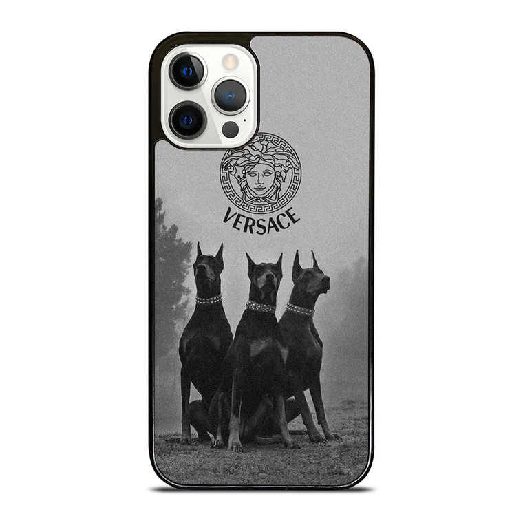 VERSACE LOGO DOBERMAN iPhone 12 Pro Case Cover