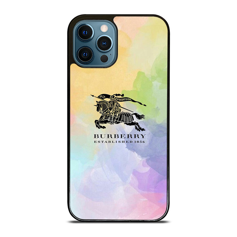 BURBERRY LONDON LOGO COLORFUL iPhone 12 Pro Max Case Cover