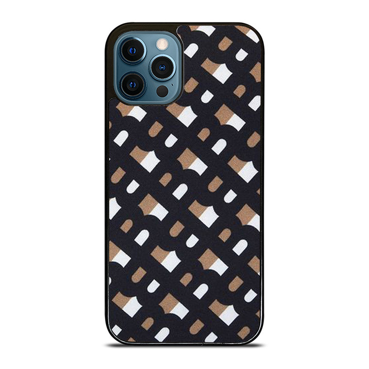 BURBERRY LONDON LOGO FABRIC PATTERN iPhone 12 Pro Max Case Cover