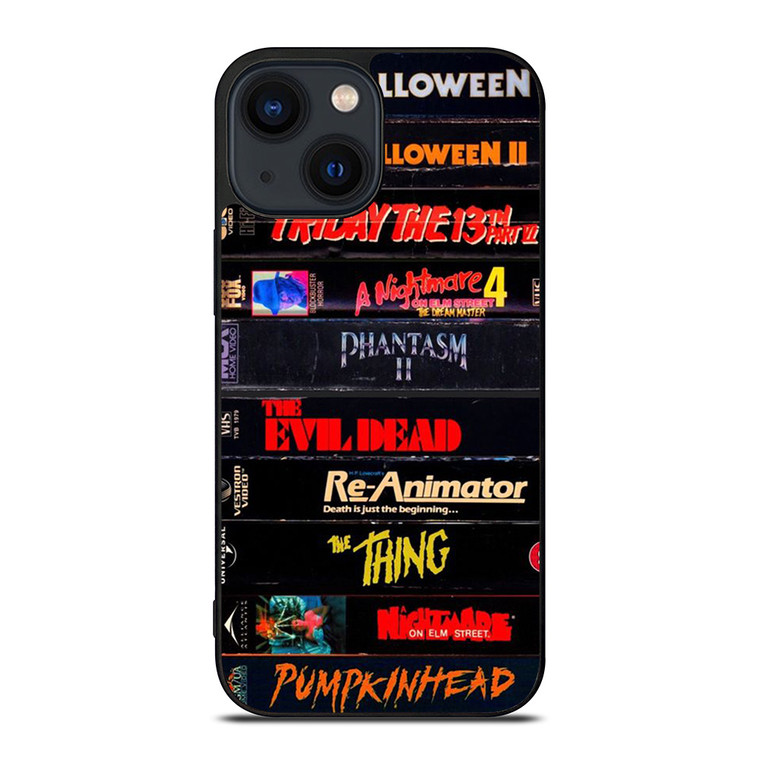HORROR MOVIES CASSETTE COLLECTION  iPhone 14 Plus Case Cover