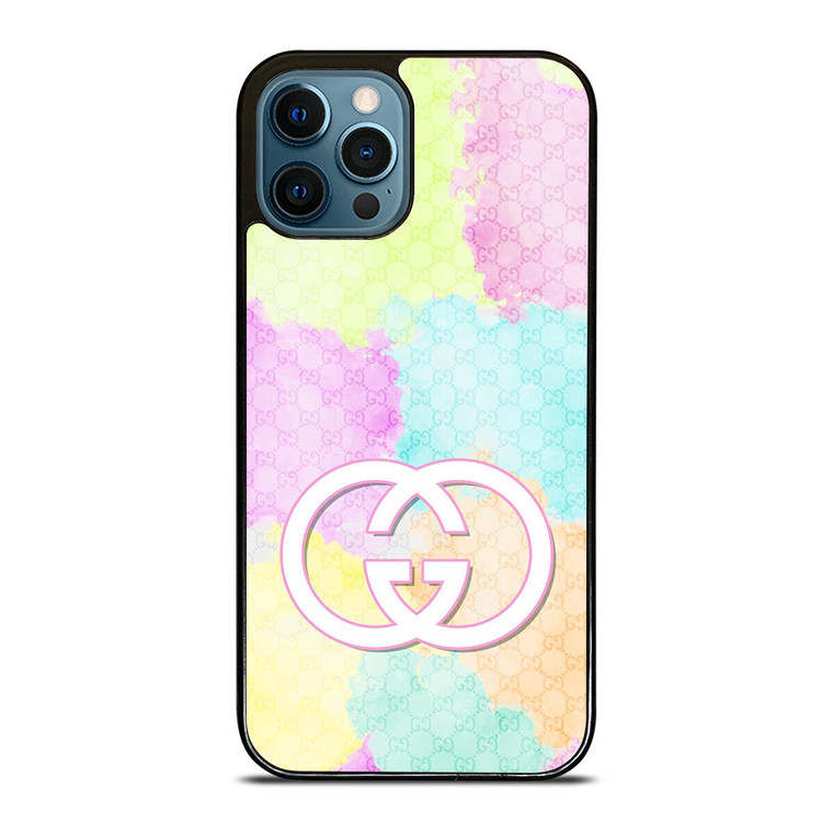 GUCCI LOGO COLORFULPATTERN ICON iPhone 12 Pro Max Case Cover