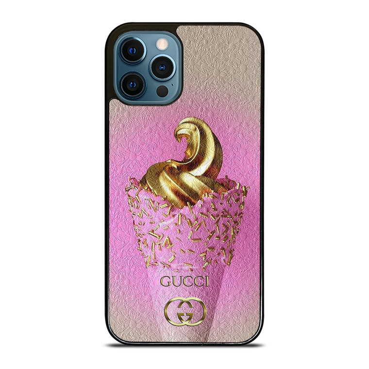 GUCCI LOGO GOLDEN ICE CREAM ICON iPhone 12 Pro Max Case Cover