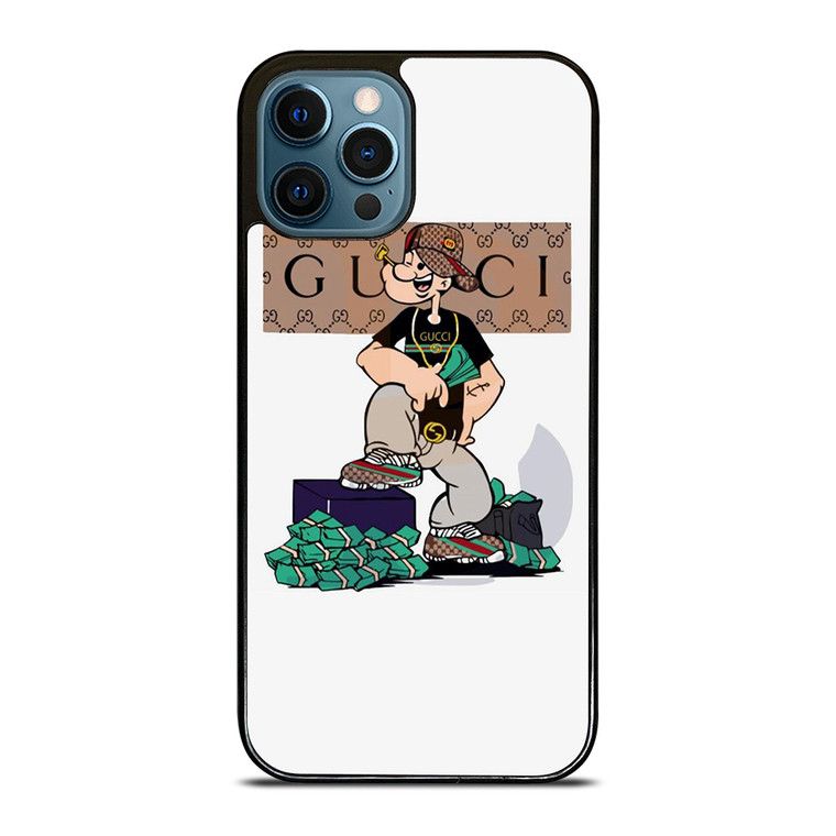 GUCCI LOGO POPPEYE CARTOON iPhone 12 Pro Max Case Cover