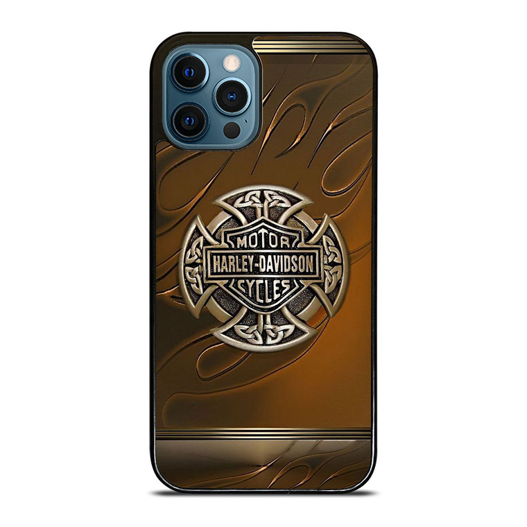 HARLEY DAVIDSON LOGO METAL FIRE iPhone 12 Pro Max Case Cover