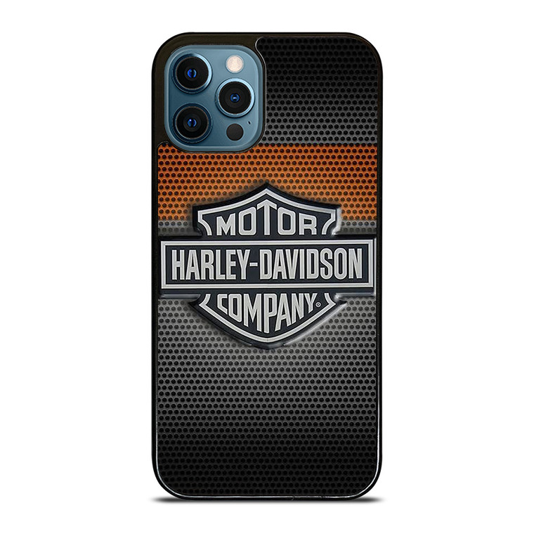 HARLEY DAVIDSON MOTORCYCLES COMPANY METAL LOGO iPhone 12 Pro Max Case Cover