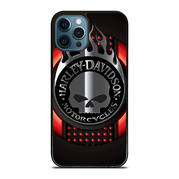 HARLEY DAVIDSON MOTORCYCLES COMPANY SKULL LOGO iPhone 12 Pro Max Case Cover