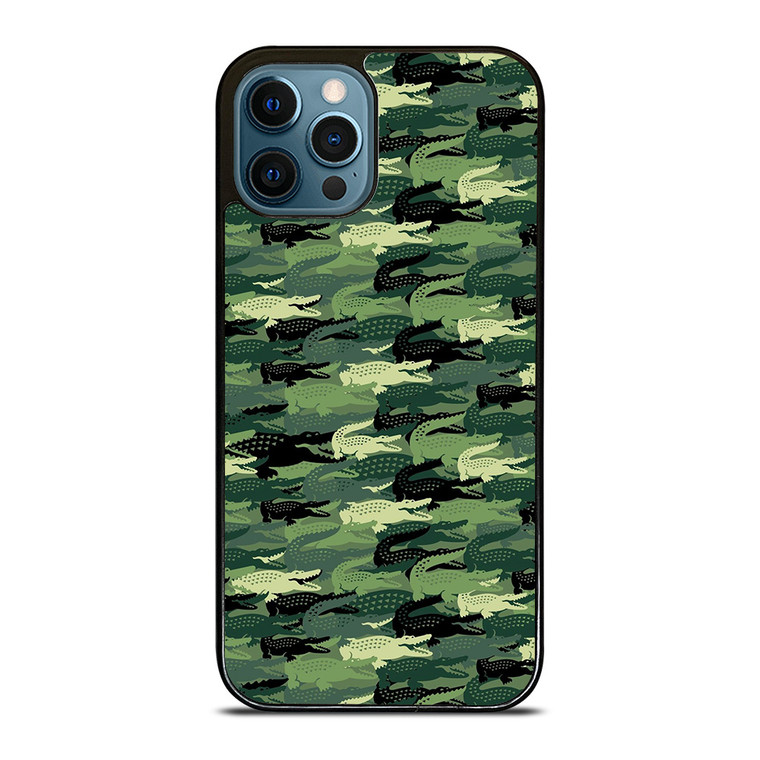 LACOSTE CAMO LOGO iPhone 12 Pro Max Case Cover