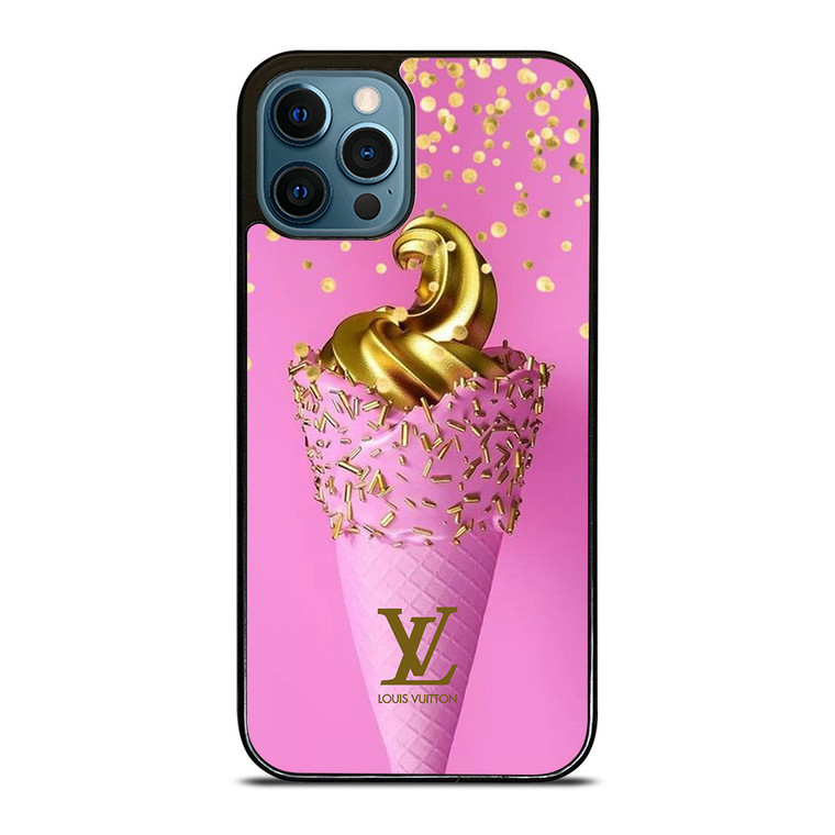 LOUIS VUITTON LOGO GOLDEN ICE CREAM ICON iPhone 12 Pro Max Case Cover