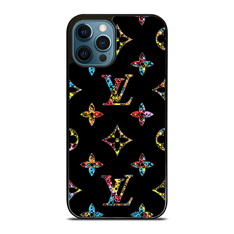 LOUIS VUITTON LOGO LV BLACK COLOR MIX iPhone 12 Pro Max Case Cover