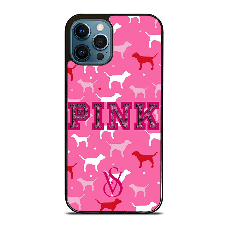 PINK DOG VICTORIA'S SECRET iPhone 12 Pro Max Case Cover
