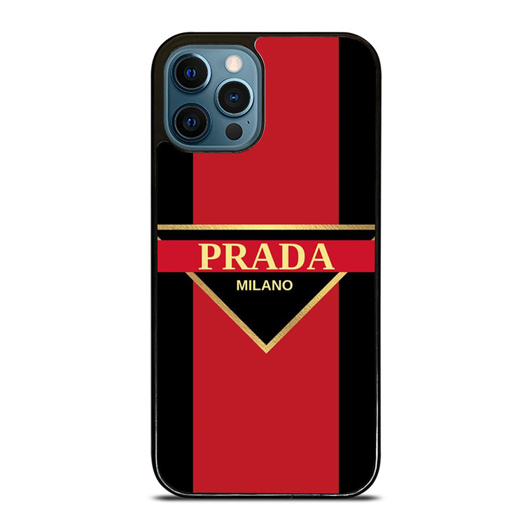 PRADA MILANO FASHION LOGO iPhone 12 Pro Max Case Cover