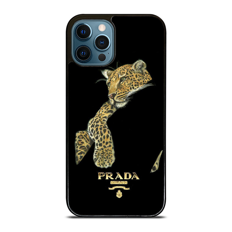 PRADA MILANO LEOPARD iPhone 12 Pro Max Case Cover