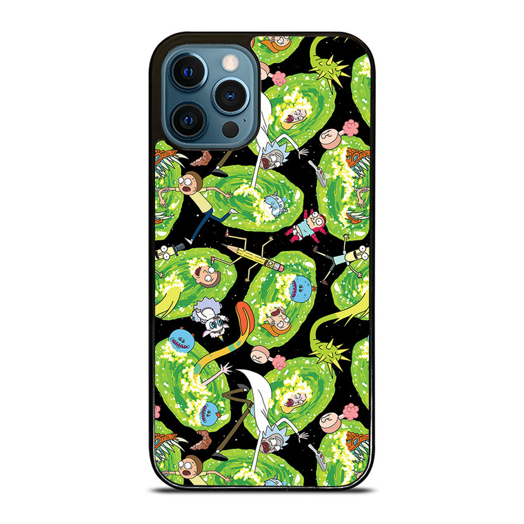 RICK AND MORTY PATTERN ALL iPhone 12 Pro Max Case Cover