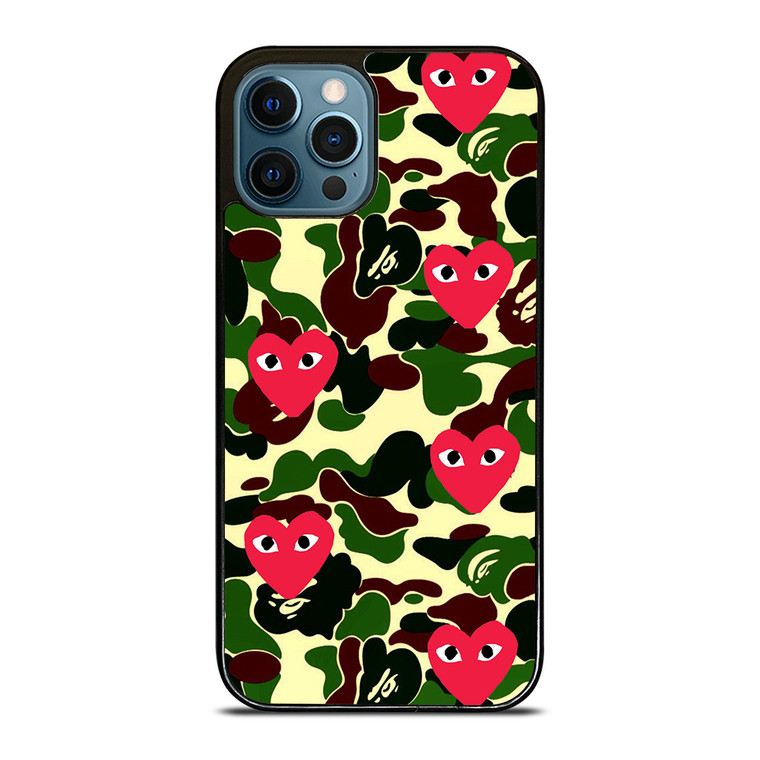 SUPREME BAPE COMME DES GARCONS iPhone 12 Pro Max Case Cover