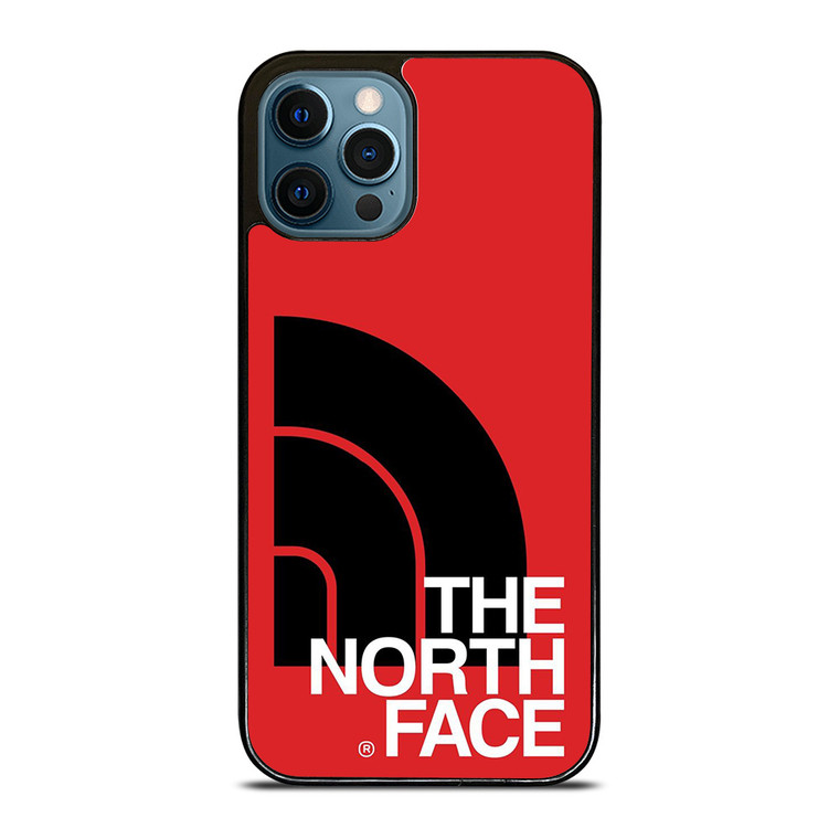 THE NORTH FACE LOGO BLACK RED iPhone 12 Pro Max Case Cover