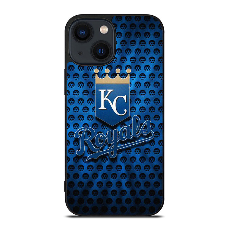 KANSAS CITY ROYALS METAL LOGO  iPhone 14 Plus Case Cover