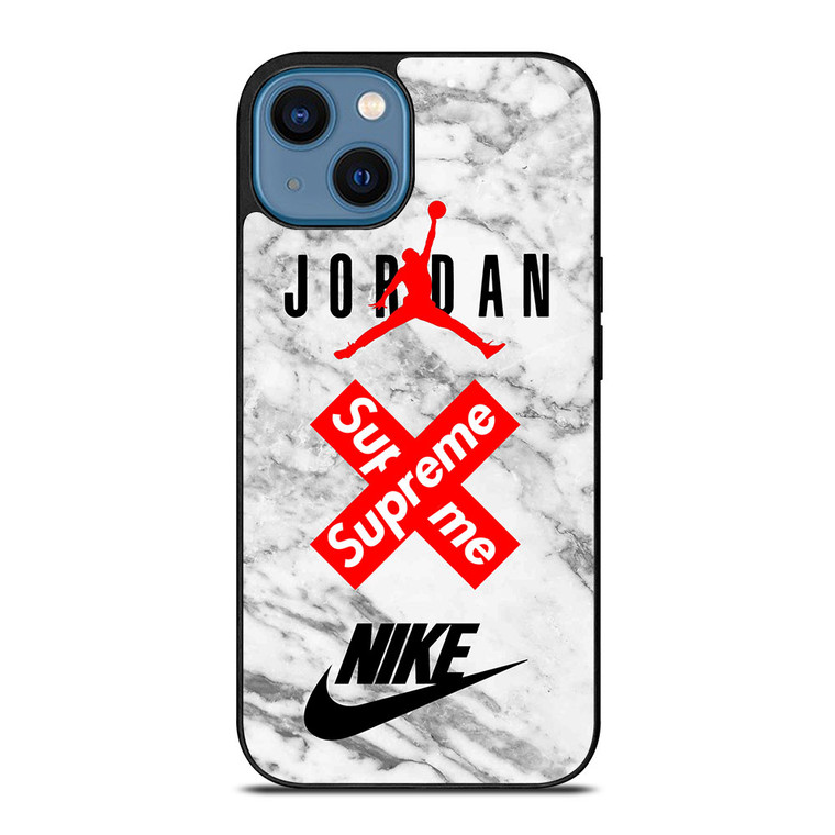 AIR JORDAN MARBLE SUPREME NIKE iPhone 14 Case Cover